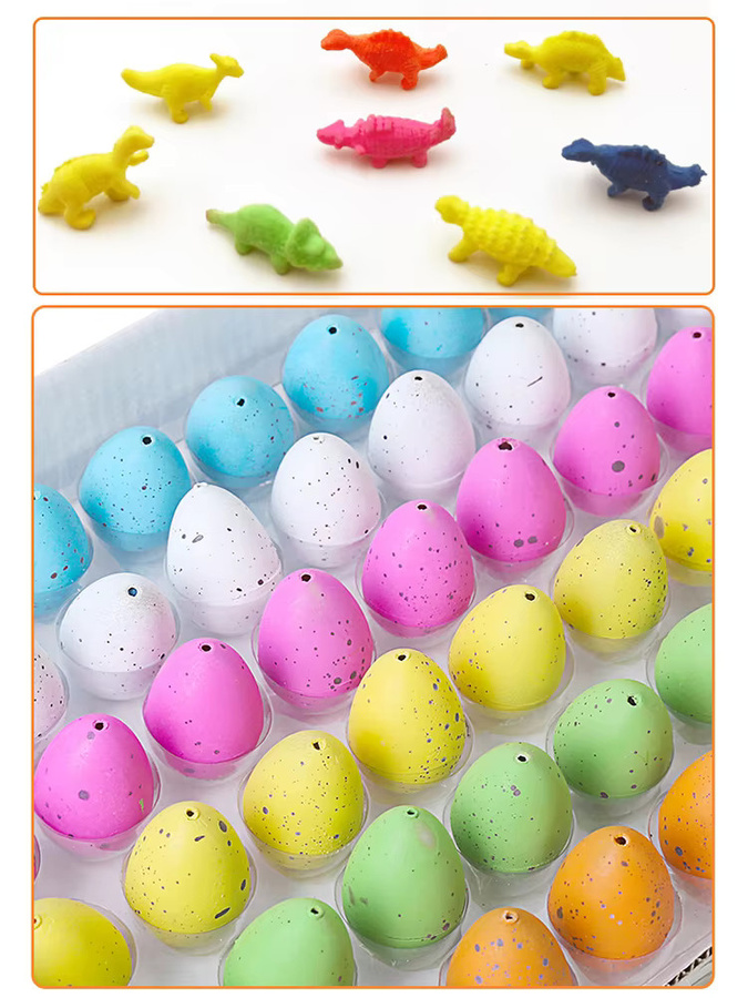 JOKEJOLLY Mini Schlüpfen Dinosaurier Ei Spielzeug, Bunt, 10-teiliges Set - Bild 4