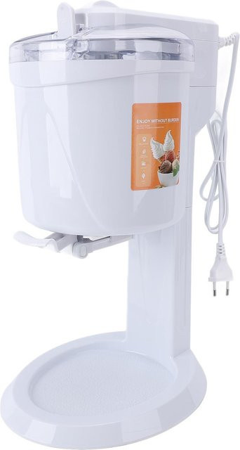 Aimo Eismaschine mit automatischem Mischen, kleiner Frozen-Joghurt-Maker für Zuhause in Weiß, 1 l Fassungsvermögen - Bild 1