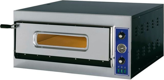 GGF Pizzaofen E-Start Line mit einer Kammer für 4 Pizzen Ø 320 mm, 4,2 kW, silber/schwarz, B/T/H: 90 x 78,5 x 42 cm - Bild 1