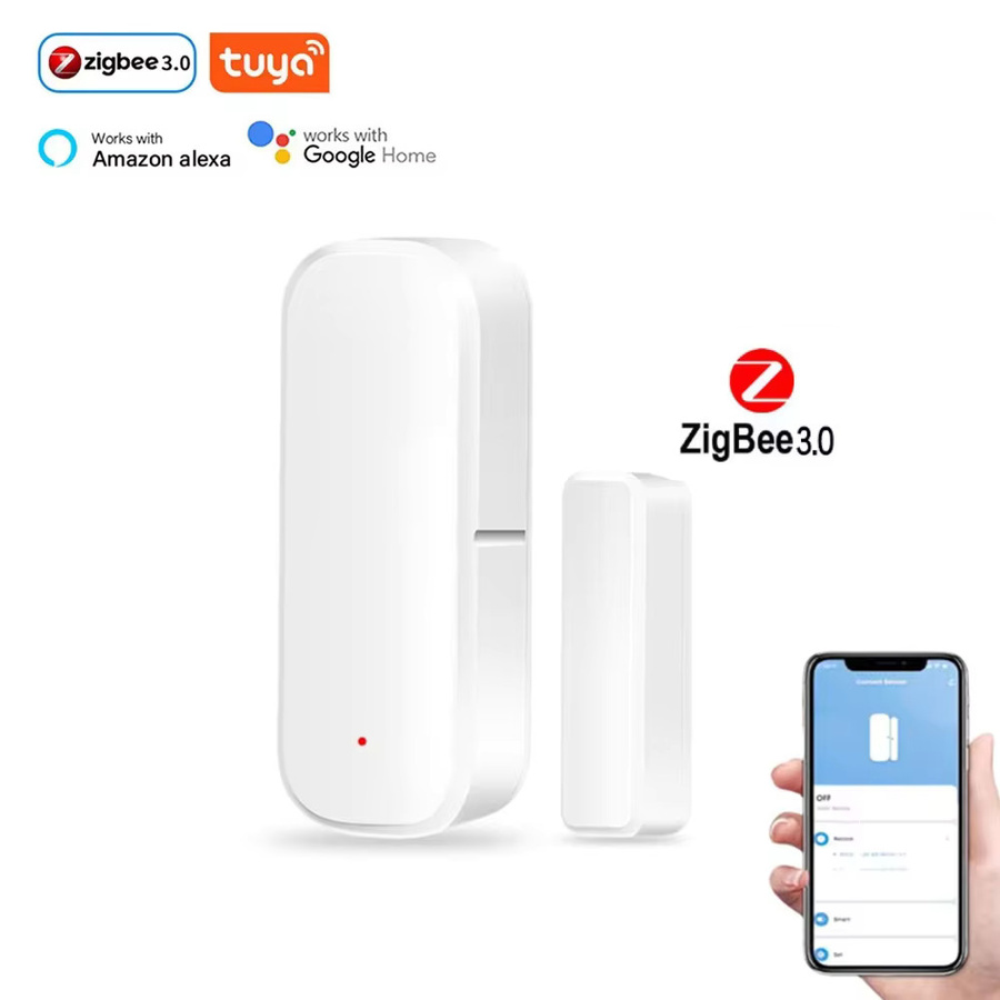 Tuya Zigbee Tür- und Fenstersensor in Weiß für Smart Home Sicherheit und Alarmierung - Bild 4