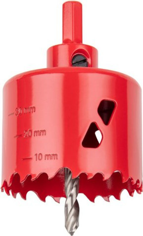 Wolfcraft Lochsäge aus Bimetall in Rot mit einem Durchmesser von 60 mm - Bild 2