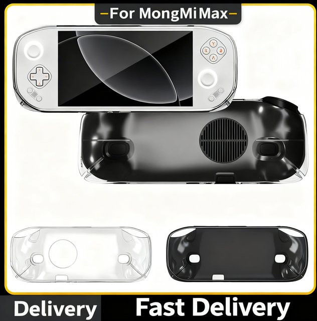 MangMi Pocket Max Schutzhülle aus transparentem TPU, ultradünne und stoßfeste Hülle für deine Konsole - Bild 1