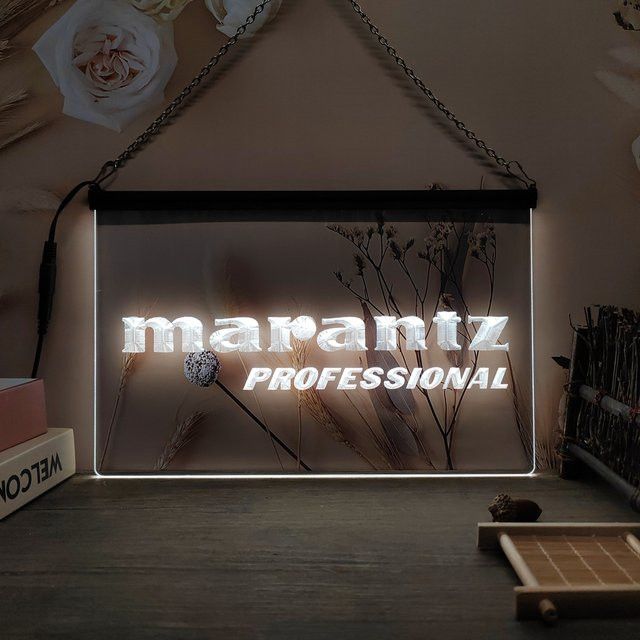 Marantz Professional Audio LED Neon Schild Theater-3D Wanddekoration in Orange Multicolor - Bild 1