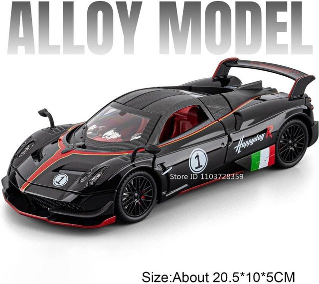 Linyi toy car Pagani Huayra Zonda Modell Sportwagen, 1:24, ab 14 Jahren - Bild 1