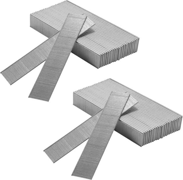 STAHLWERK Druckluft Nägel Gauge 18, 25 mm, verzinkter Stahl, Silber, 10000er Set - Bild 1