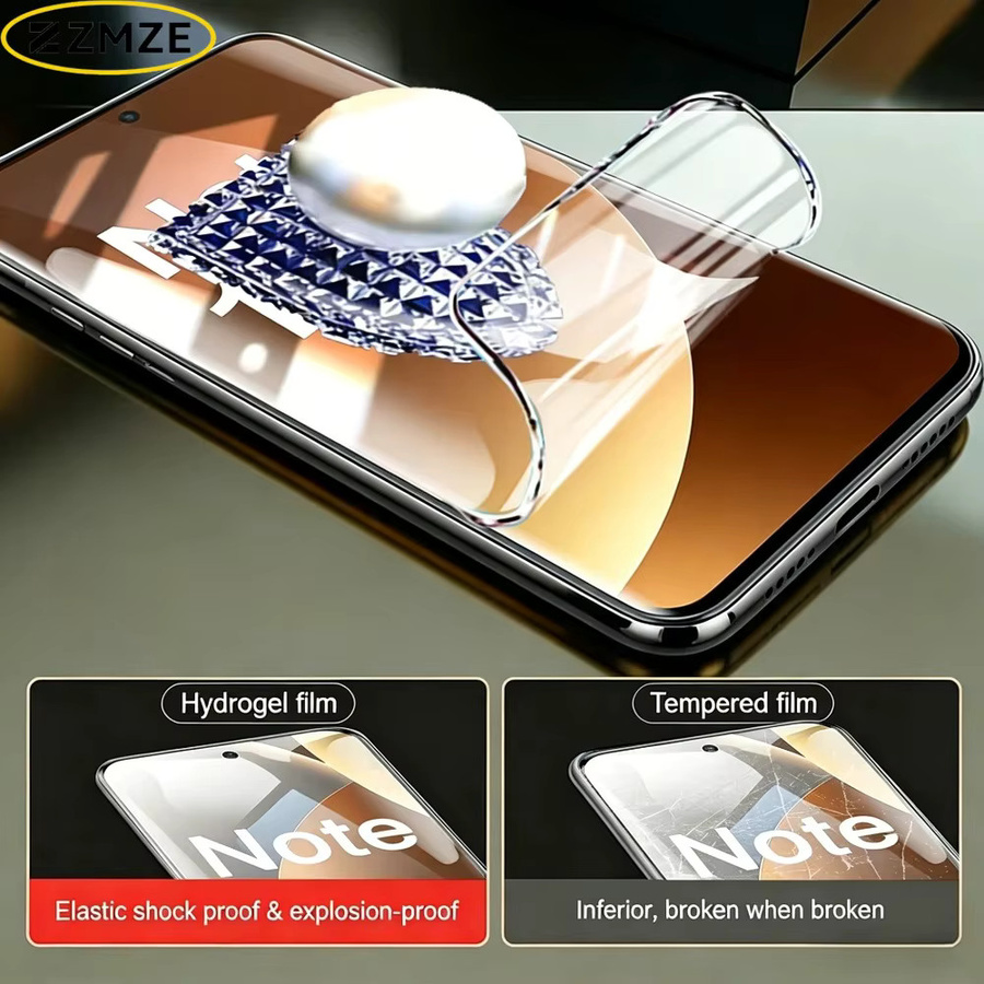 4er-Pack Hydrogel-Displayschutzfolie für Xiaomi Redmi Note Serie, transparent - Bild 2