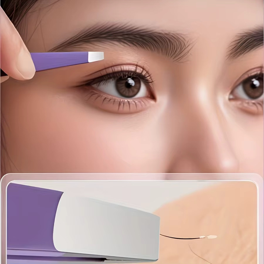 Define Beauty Pinzetten-Set, 4-teilig, Edelstahl, Violett, Unisex - Bild 3
