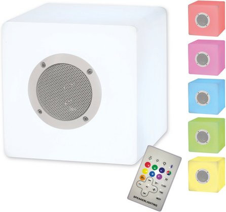 Näve LED-Dekoleuchte Cube Bluetooth bunt B/H/T: 20 x 20 x 20 cm - Bild 3