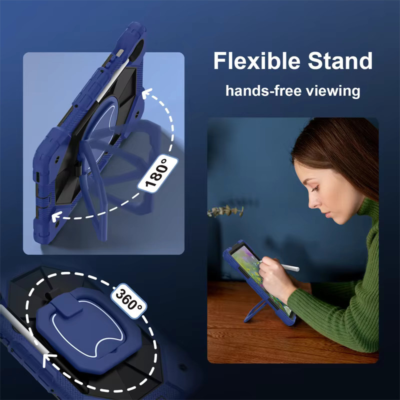 Samsung Galaxy Tab S10 Lite FE Schutzhülle Heavy Duty Tablet Case in Blau, Grün oder Lila - Bild 3