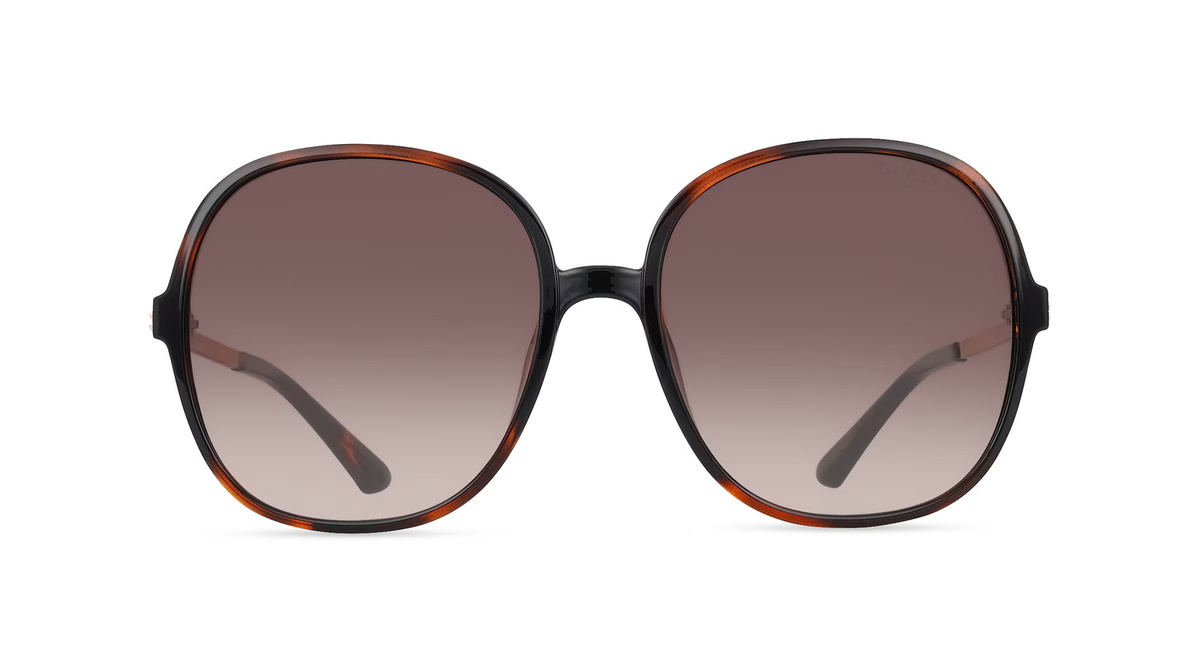 Guess GU7844 Sonnenbrille, Vollrand, Rund, Kunststoff, Unisex, braun - Bild 1