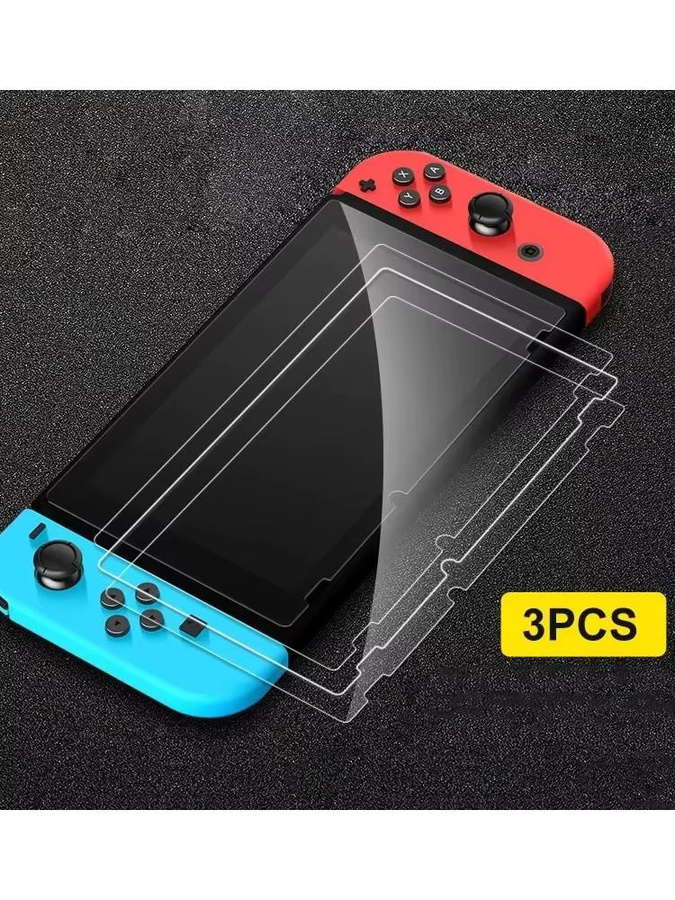 Gehärtete Glas Schutzfolie für Nintendo Switch, Switch Lite und Switch OLED, transparent, 1-3 Stück - Bild 6
