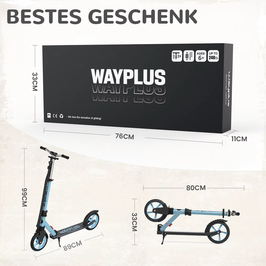 WAYPLUS Klapproller, ab 6 Jahre, Unisex - Bild 7
