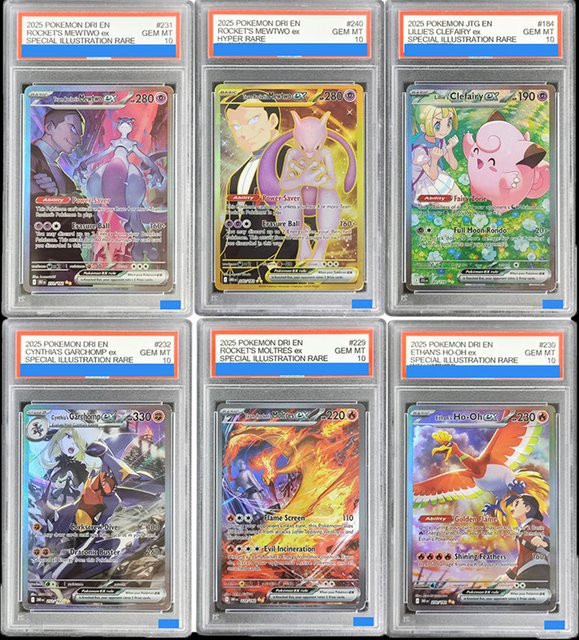 FUNISM Pokémon Destined Rivals Rocket's Mewtwo Clefairy Ethan's Ho-Oh, Sammelkarte, English - Bild 1