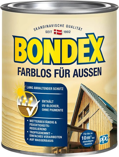Bondex Holzschutzlasur Farblos für Aussen 0,75 l - Bild 1
