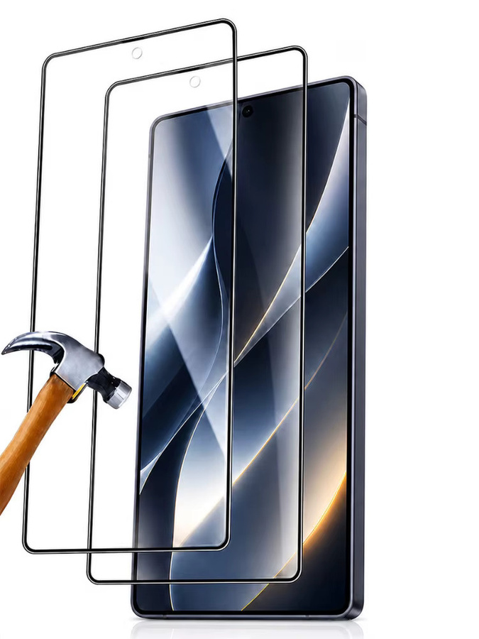 NNBILI 2 Stück Displayschutz aus gehärtetem Glas für Samsung Galaxy S26 S25 S24 Ultra S23 S22 S21 Plus, transparent, vollständige Abdeckung - Bild 6