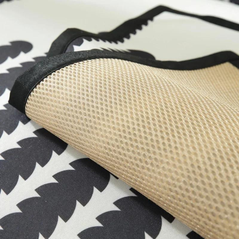 Rutschfester Sommer Sofabezug aus Seiden-Polyester in Schwarz, Breite: 70 cm, Breite: 70 cm - Bild 4