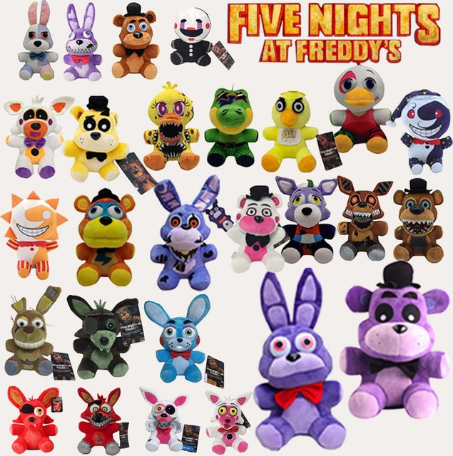 Bandai Five Nights at Freddy's FNaF Plüsch Spielzeug, Bonnie Bär Foxy Freddy, 18 cm - Bild 1