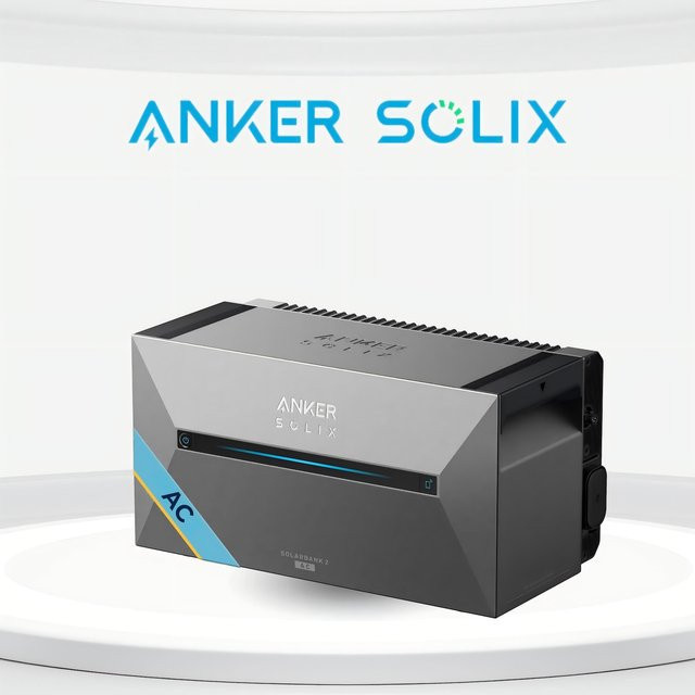 Anker SOLIX Solarbank 2 E1600 AC Speicher für Balkonkraftwerk, 1,6 kWh, Grau - Bild 1