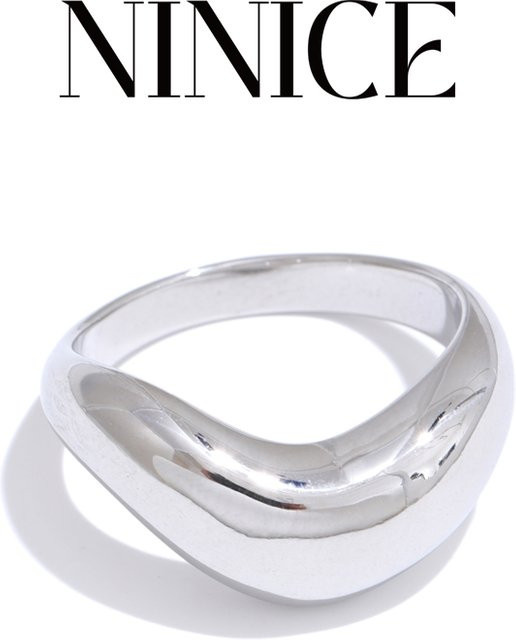 NiNice Ring, Edelstahl, Silber, Damen - Bild 1