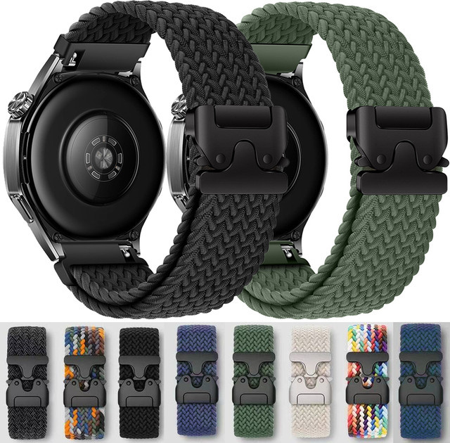 ZHANGU Uhrenarmband Nylon, geflochtenes Schlaufenarmband, Unisex - Bild 1