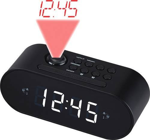 Denver CRP-717B Radiowecker mit UKW und Weckfunktion in Schwarz - Bild 1