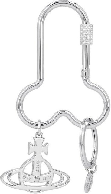 Vivienne Westwood Schlüsselanhänger Orb Karabiner, white, Unisex - Bild 1