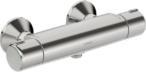Hansa Thermostat-Brausebatterie HANSAMICRA Eco AP, wandmontiert, Chrom, Silberfarben - Bild 1