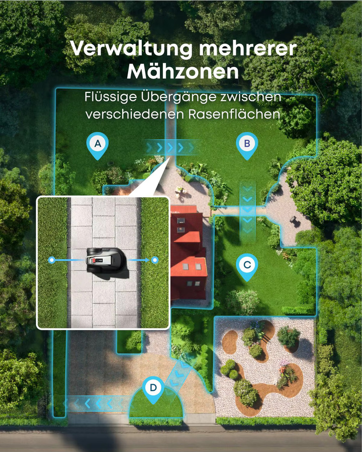 eufy Mähroboter E18 mit Smart-Navigation, Auto-Mapping und Hinderniserkennung - Bild 4