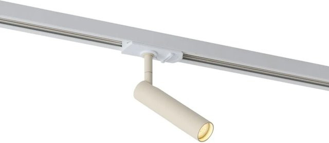 QAZQA Moderner Strahler für 1-Phasen-Schienensysteme in Beige und Weiß mit GU10 Fassung - Bild 1