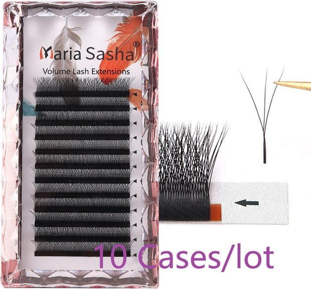 MARIA SASHA Wimpernverlängerung Cluster Easy Fan Volume, Y Mix - Bild 1