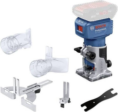 Bosch Professional Akku-Kantenfräse GLF 18V-8 Oberfräse in Blau/Schwarz mit 8mm Fräseraufnahme - Bild 1
