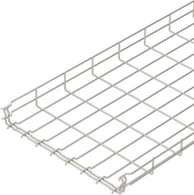 OBO Bettermann Gitterrinne 6001080 in Silber, B/H: 40,0 x 5,5 cm, Länge: 3 m - Bild 1
