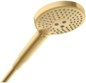 Hansgrohe Axor Handbrause in Gold mit 3 Strahlarten und Anti-Kalk-Funktion, Durchmesser: 12 cm - Bild 1