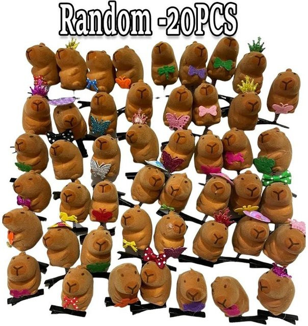 Haarspange 3D Capybara, Schleife, Kinder - Bild 1