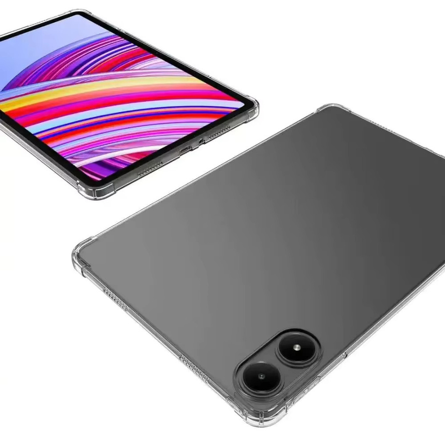 Transparente Silikon-Schutzhülle für Xiaomi Poco Pad und Redmi Pad Pro 12,1 Zoll (2024) mit Air-Bags und stoßfestem Schutz - Bild 2