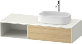 Duravit Waschtischunterschrank Zencha in Weiß mit Einrichtungs-System, Breite: 130 cm, Tiefe: 55 cm, Höhe: 55 cm - Bild 1