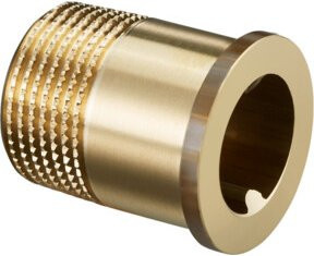 Oventrop Gewindetüllen-Anschluss-Set 3-fach R 1/2 für Ventil DN 20 in Gold und Brushed Brass - Bild 1