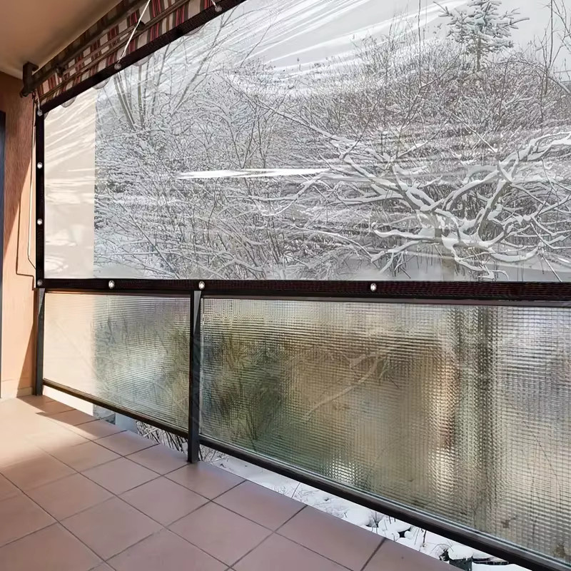 Transparentes wasserdichtes Wachstuch als regensichere Pflanzenabdeckung für Gewächshäuser und Gartenmöbel im Freien - Bild 2