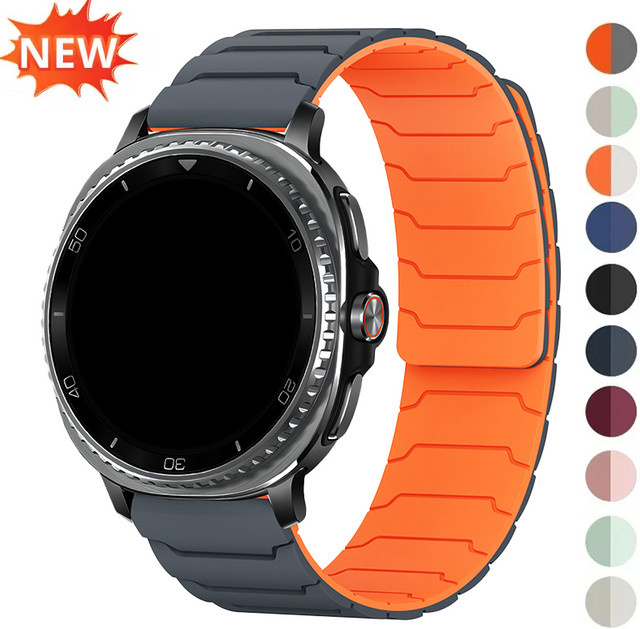 OAKCHARM Uhrenarmband Silikon, Schwarz, Unisex - Bild 1