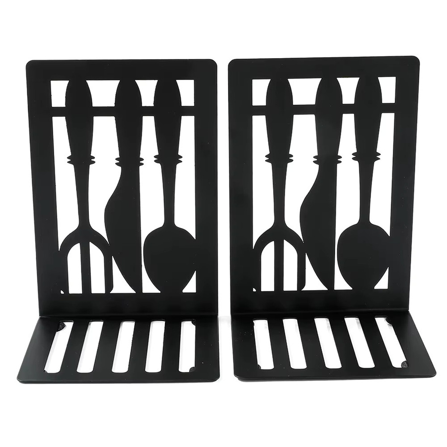 2er-Set personalisierte Buchstützen aus Metall in Schwarz für Schreibtisch und Zuhause - Bild 6