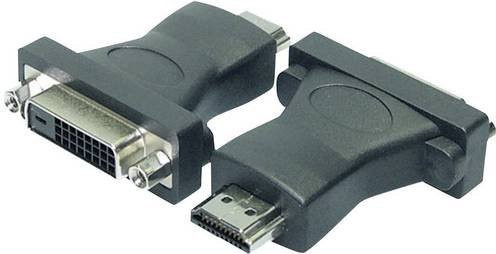 LogiLink Videoadapter HDMI männlich auf DVI-D weiblich in Schwarz - Bild 1