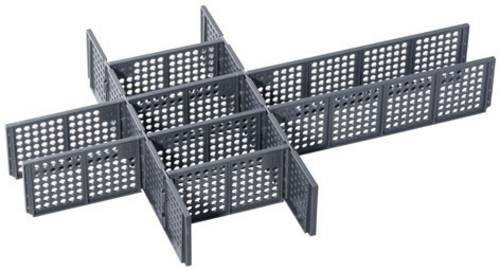 Allit ProServe Divider Set 2 Koffereinlage aus Polycarbonat, Grau, L: 360 mm, B: 150 mm, H: 35 mm - Bild 1