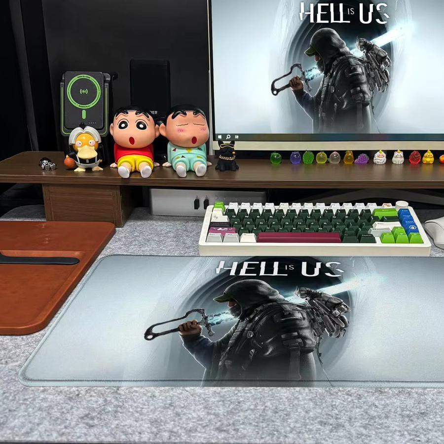 US-Mauspad XXL Gamer-Schreibtischunterlage mit Art Design in Hell, B: 90 cm, T: 40 cm - Bild 4