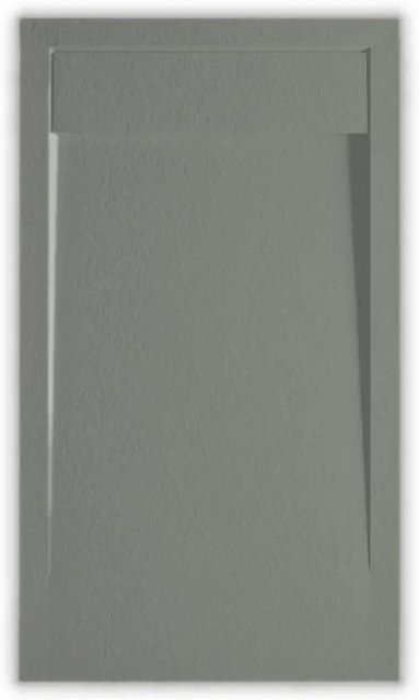 Frascio New Technology Duschwanne aus Mineralguss in Grau Vulcano Line, rechteckig, B/T: 140 x 90 cm - Bild 1