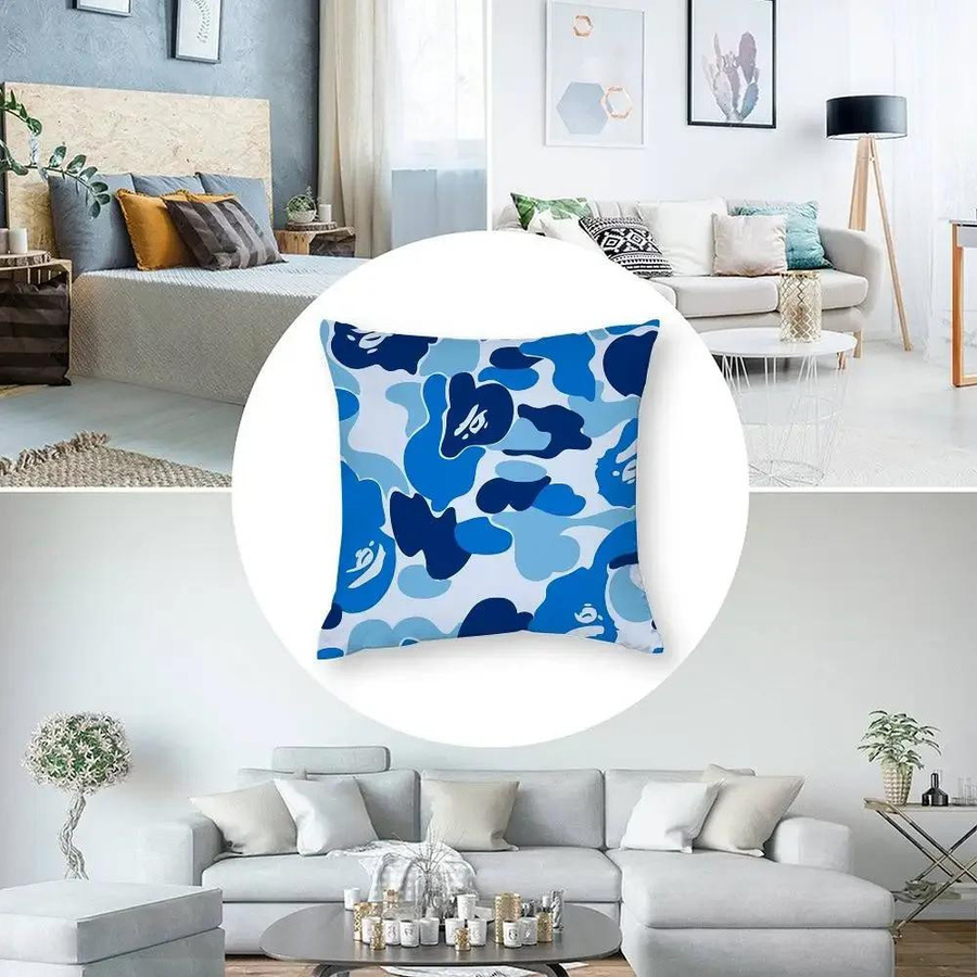 GUOYU HOMEDECOR Luxus B-Bapes Kissenbezug aus kurzem Plüsch, doppelseitig bedruckt, quadratisch, B/B/B: 30,48 x 30,48 x 30,48 cm - Bild 4
