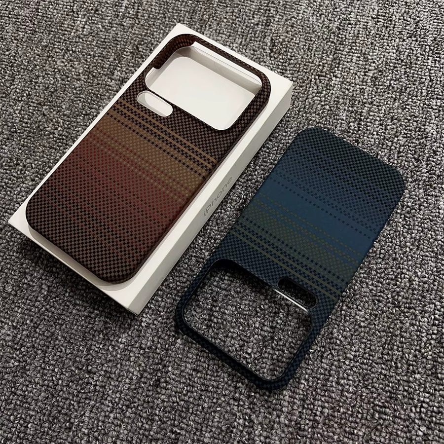 Magnetische Kohlefaser-Handyhülle mit Sternenhimmel-Design für Xiaomi 15, 15S Pro, 15 Ultra und 17 Pro Max, Grau/Mehrfarbig, MagSafe-kompatibel mit Wireless Charge - Bild 1