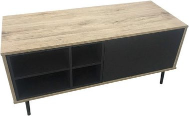 SIT Lowboard MAILBOX aus MDF und Metall, 1-türig, braun, B/T/H: 97,5 x 39,0 x 45,0 cm - Bild 1