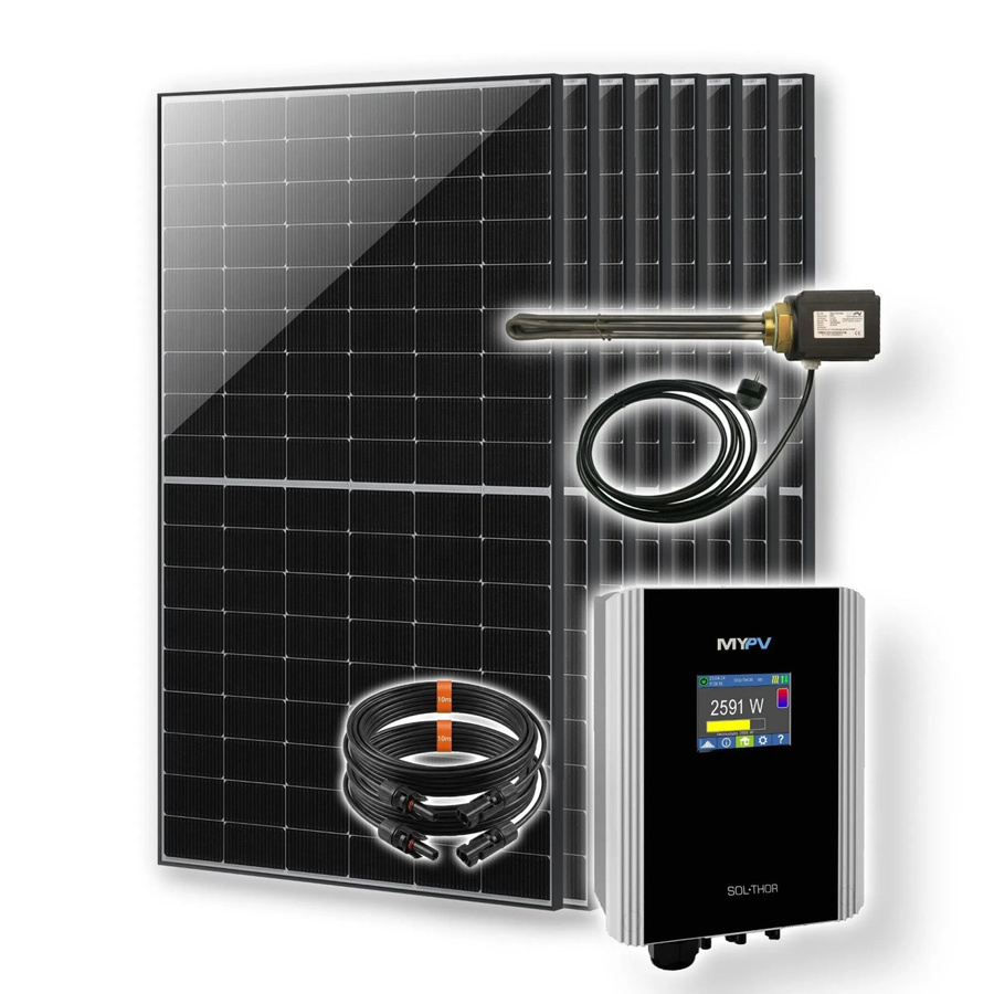 my-PV Photovoltaik Heizstab Set 3,6 kW in Schwarz zur Warmwasserbereitung durch Solarstrom - Bild 2