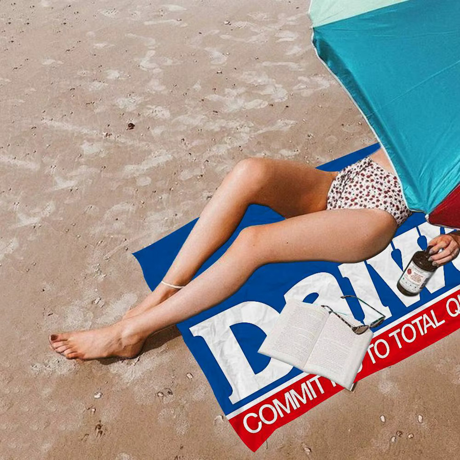 Potdemiel D-Daiwa Angel Mikrofaser Strandtuch für Yoga, Schwimmen und Sport, saugfähig und schnell trocknend, Unisex - Bild 5