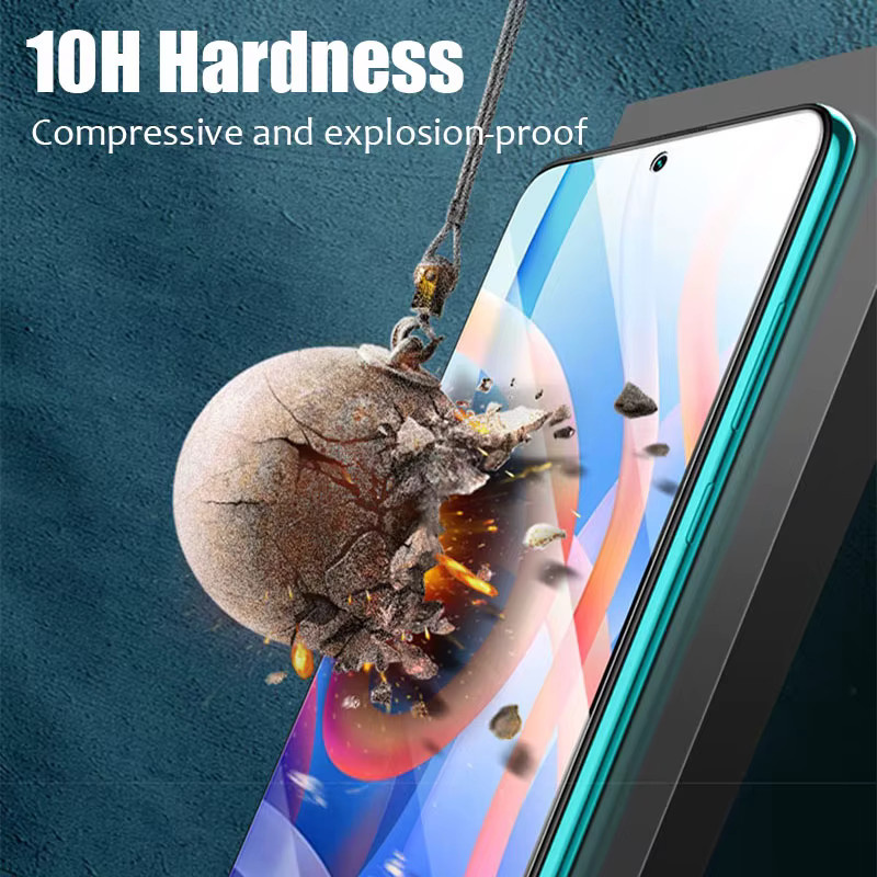 3er-Set gehärtetes Glas Displayschutzfolie für Xiaomi Redmi Note 10 11 12 13 14 15 Pro 10S 11S 5G sowie Redmi 15C 14C 13C 12C 10C in Transparent - Bild 6